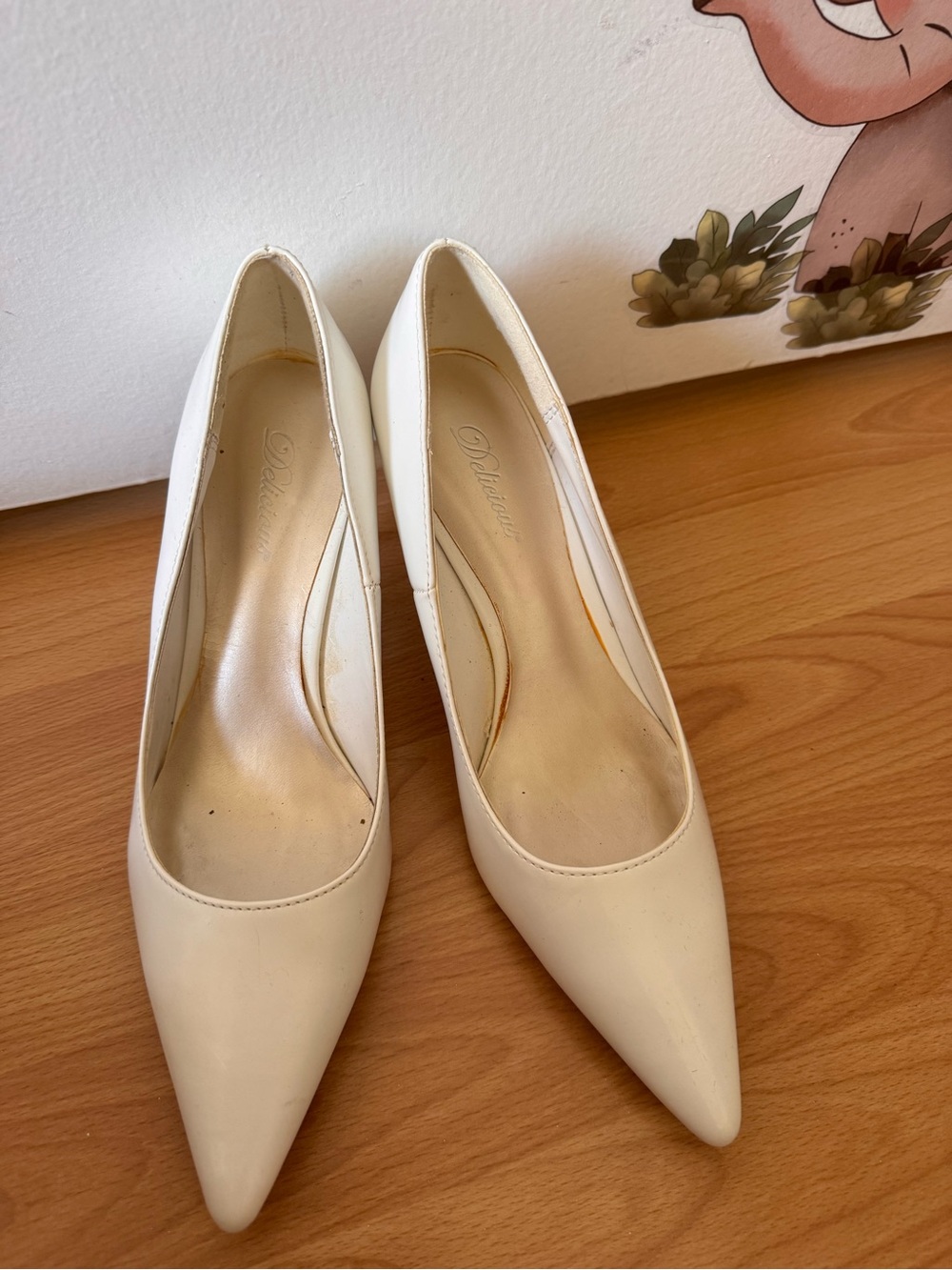 Luxe Cream Pointed Toe Pumps
